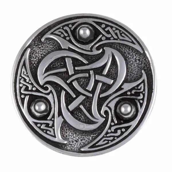 Interlacing Triscele Brooch