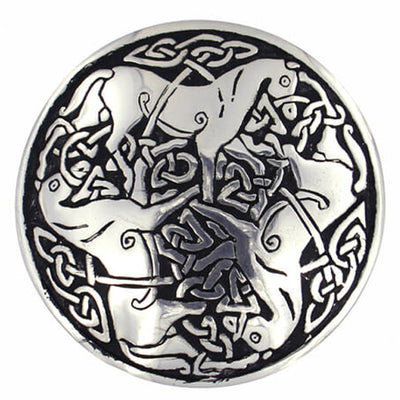 St Justin Inverurie Horses Brooch