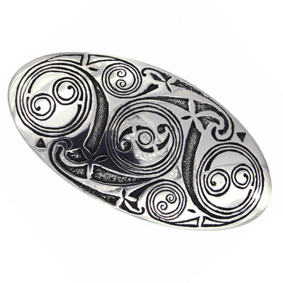 St Justin - Lindisfarne oval hairslide – PH04