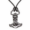 Thors Hammer Pendant on Cotton Thong