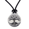 St Justin Tree of life disc pendant on leather thong – PN841
