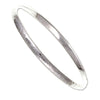 St Justin Beaten silver bangle – SBR35