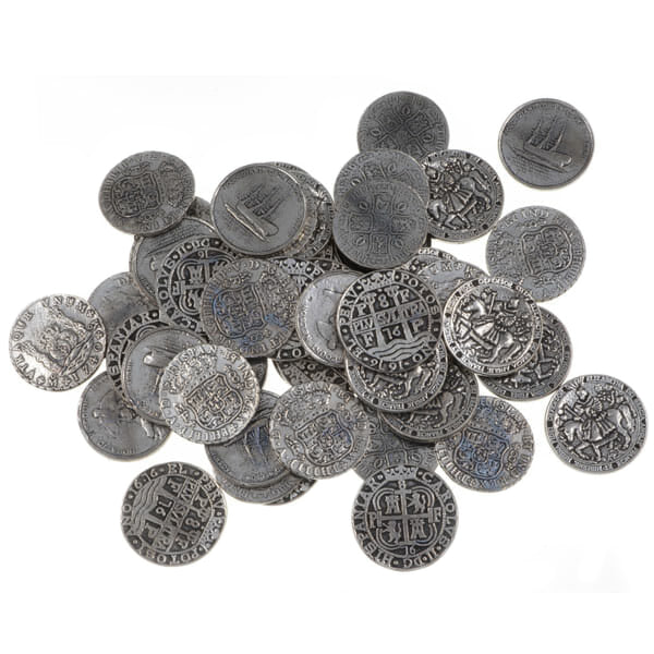 St Justin Set of 50 Pirate Coins