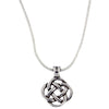 St Justin Square Knot Pewter Pendant