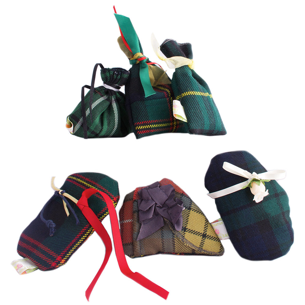 Tartan lavender bags