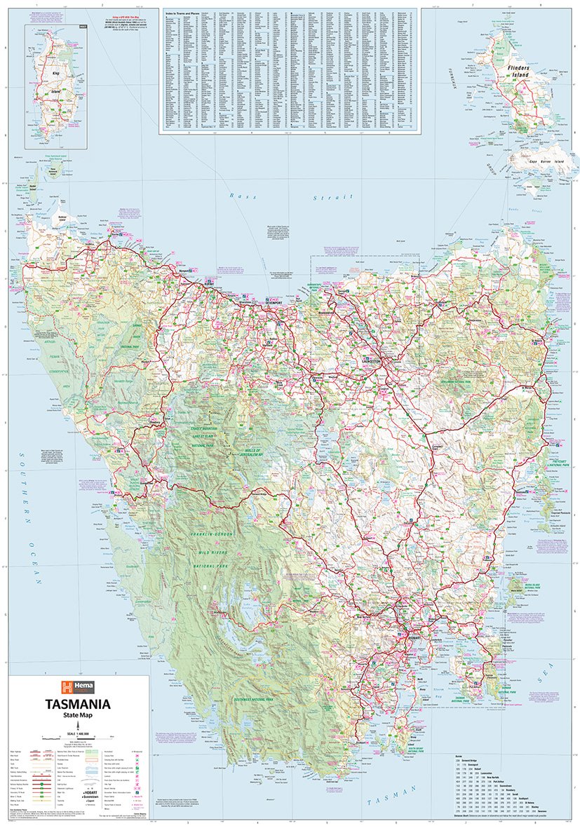 Tasmania State Map