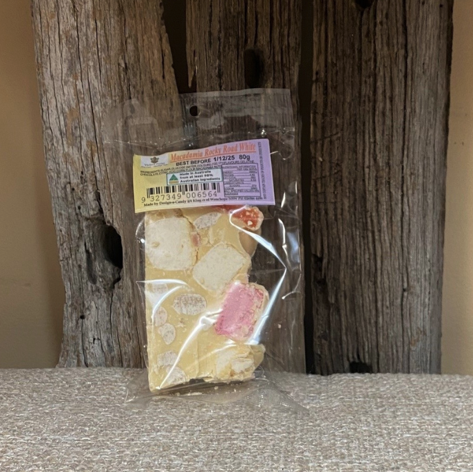 White Chocolate Rocky Road with Macadamia Nuts