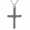 Straight Cross Necklet on 18" trace chain