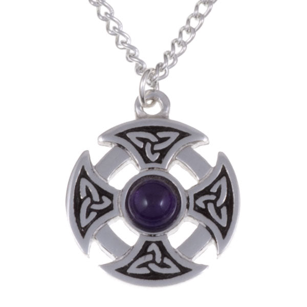 Triangular Knot Cross Necklet