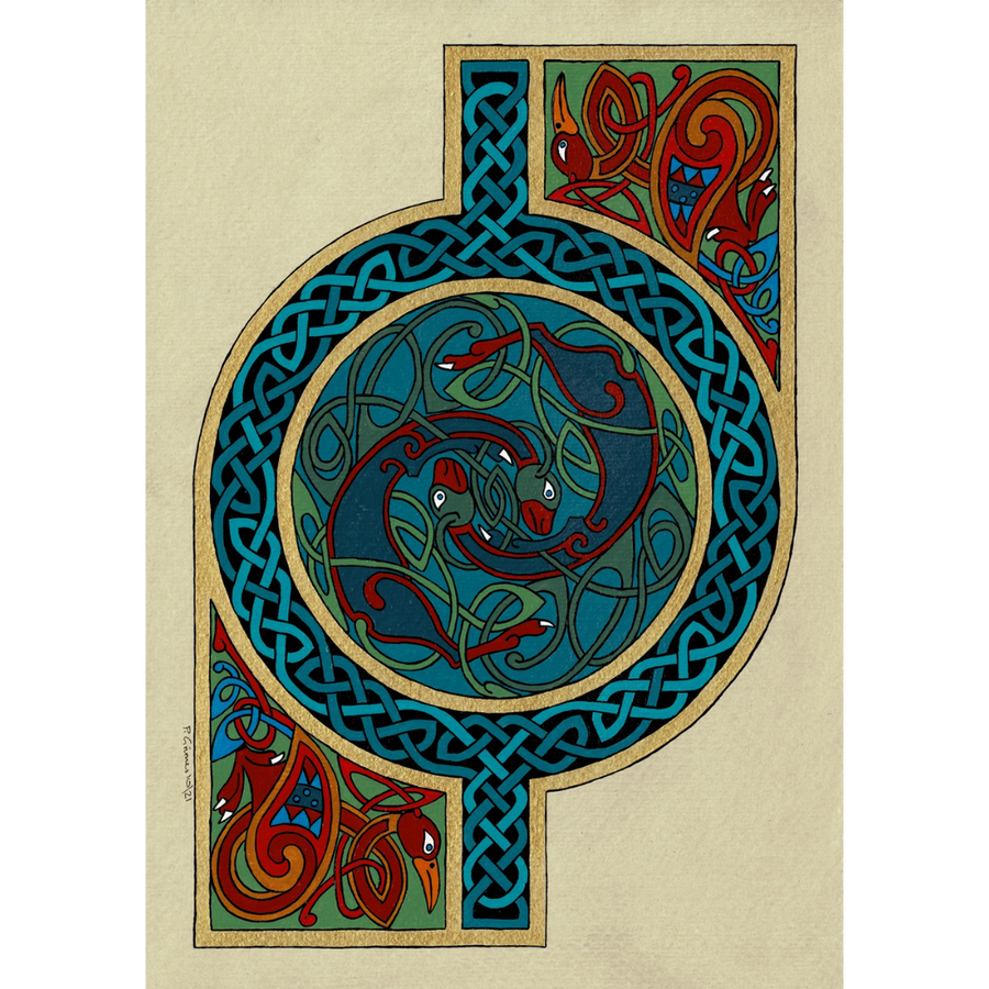 Celtic Card Birds Watching