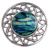 Scottish Celtic Swirl Brooch in Pewter - HB51