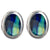 Clip Earrings Oval Silver Plated