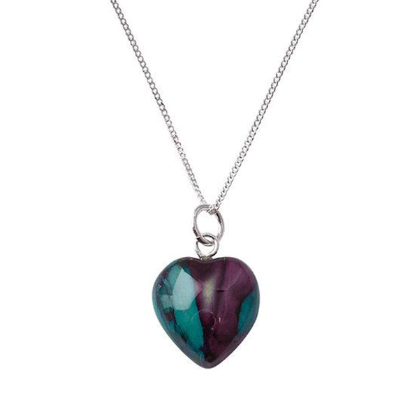 Wee Heart Heather Sterling Silver Pendant - SP10