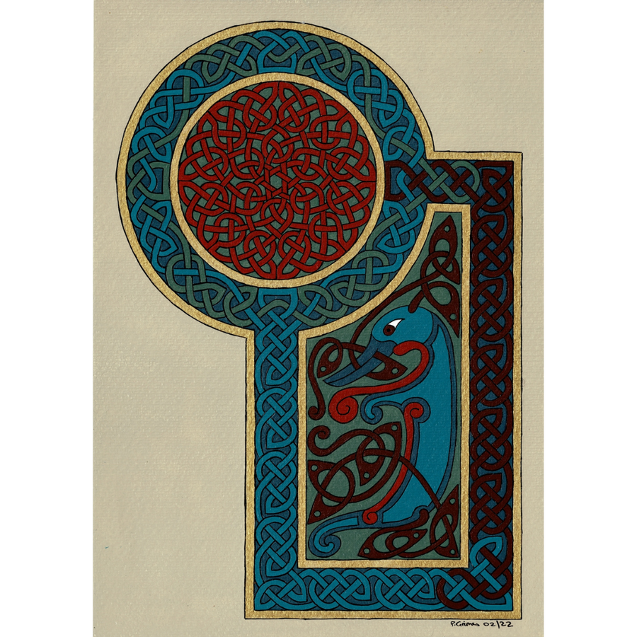 Celtic Card Knot and Pictish Beastie