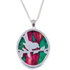 Robin Silver Plated Heathergem Pendant